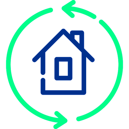 Icone logement en auto-consommation France Ecologie